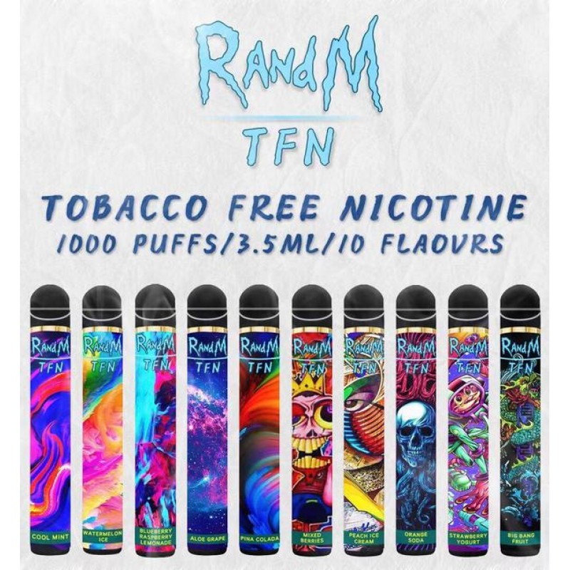 RandM TFN 1000Puffs Disposable Vape Pod Device 650...