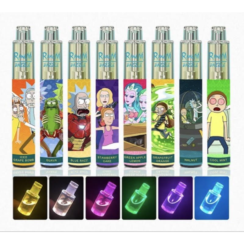 RandM DAZZLE 2000puffs Disposable with RGB Lights ...