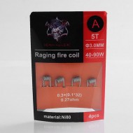 Demon Killer Raging Fire Coil Ni80 Pre-made Heatin...