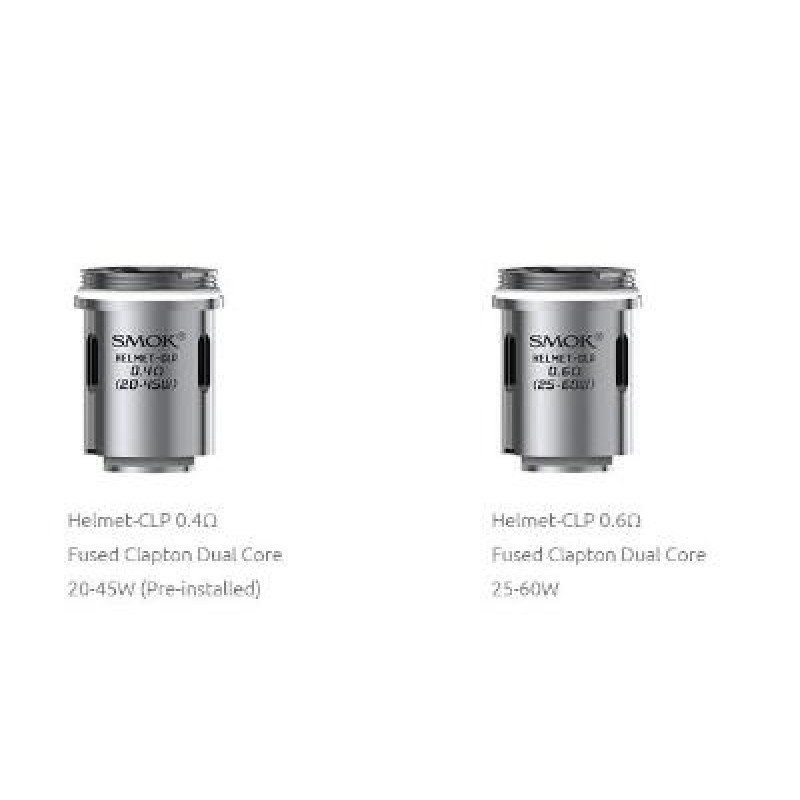5PCS-PACK SMOK HELMET-CLP Fused Clapton Dual 0.4-0...