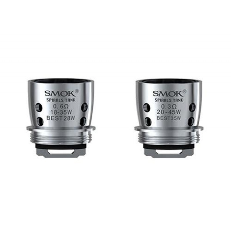 5PCS-PACK SMOK Spirals Dual Core 0.3 Ohm-0.6 Ohm C...