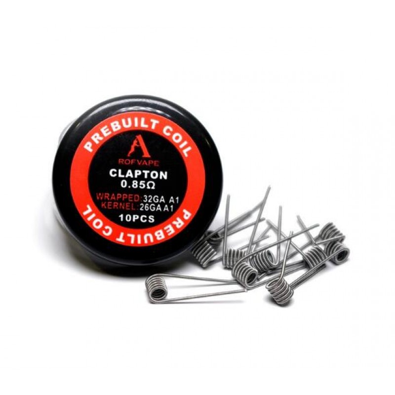10PCS-PACK Rofvape Clapton Prebuilt Coils 0.85 Ohm...